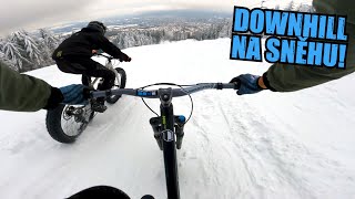 DOWNHILL NA SNĚHU / FATBIKE VS FREERIDE