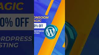 60% Off WordPress Hosting! Monsoon Magic Deal #sale #monsoonsale #freedomain #webhosting #discount