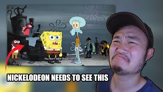 Musician Reacts To YOU DON'T WANT THESE HANDS Feat. SQUIDWARD (Music Video - SpongeBob Rap)