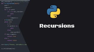 Learn Complete Python - # Day 29 - Recursions In Python