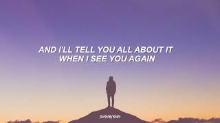 See you again - (lyrics)