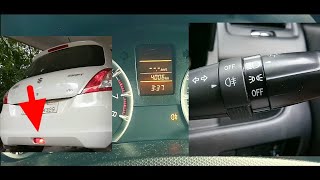 How to on Rear fog light on Maruthi Swift Car | Maruthi Swift Tips and Tricks