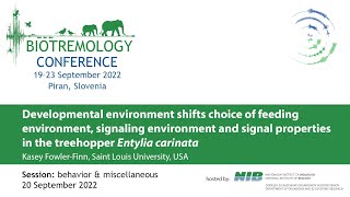 Developmental environment shifts choice of feeding environment, signaling environment and signal...