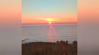 #Sunrise view @fort Sheridan Beach