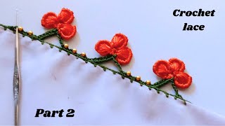 How To Crochet For Beginners Beautiful design 👌|Beginners Crochet Lace Pattern❤️ Beginners Crochet⭐