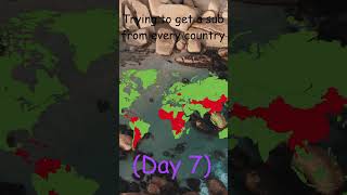 Trying to get a sub from every country(Day 7) #shorts #map #geography #mapping