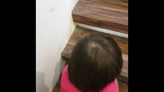 climbing up the stair