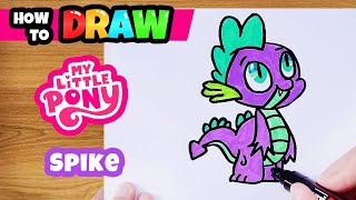 How to draw My Little Pony | Spike | Kids Drawing | Step by Step | Kids Animation Star