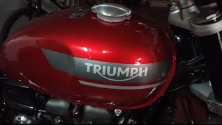 Triumph Speed Twin 2023, paseo invernal. Cortometraje.