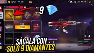 CÓMO SACAR LA M4A1 RÁFAGA FELINA CON SÓLO 9 DIAMANTES 💎 RULETA MÁGICA FREE FIRE 🔥 *PATRONES*