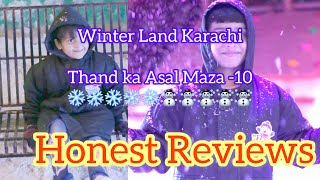 Garmi me sardi ka maza | Winter land Karachi 2023 | -10 degree winter land #sammyfood