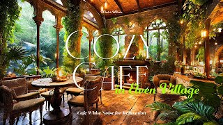 A Cozy Cafe in Elven Village | Forest Cafe Ambience with Fireplace | Soundscape for Study, 카페 ASMR