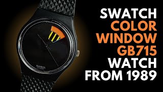 1989 Swatch GB715 Color Window Watch | Rare 80s Swatch Watch