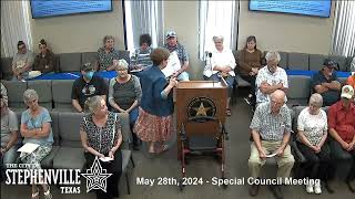 05/28/24 - Special City Council Meeting