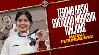 GREGORIA MARISKA TUNJUNG TERIMA KASIH MEDALI PERUNGGUNYA DI OLIMPIADE PARIS 2024 - PB INA - EPS 208