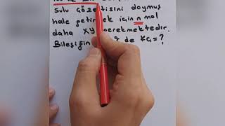 Çözünürlük dengesi-1(Kimya ÖABT)