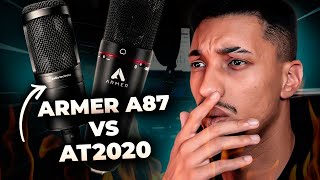 ARMER A87 vs AT2020 | QUAL O MICROFONE COM MELHOR CUSTO BENEFÍCIO EM 2023!