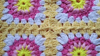 JOIN 'GRANNY SQUARES' AS YOU GO. A REAL TIME SAVER.