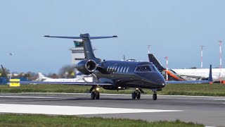 ✈ Gun Metal Grey LearJet 45 Take off from London Southend Airport!