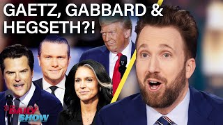 Trump Acts Cordial With Biden While Gaetz, Gabbard, and Hegseth Score Nominations | The Daily Show