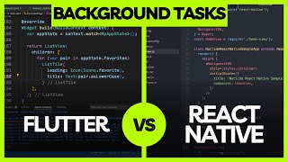 A Comparison of Background Task Handling in Flutter and React Native