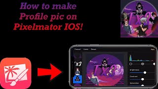 How to make PROFILE PICS with PIXELMATOR on IOS! (Beginner tutorial)