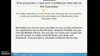 8.2 Tests About a Population Mean Part 4