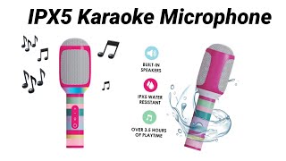 Packed Party IPX5 Water-Resistant Handheld Karaoke Microphone & Bluetooth Speaker for Summer Fun