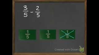 Use Models to Subtract Like Fractions 9-3