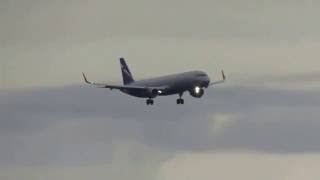 "Aeroflot" Airbus A321-211 evening landing at Samara(KUF)