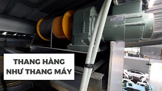 Thang nâng hàng như thang máy tại Long Biên (Hà Nội)