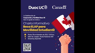 Charla informativa: Beca para intercambio estudiantil (ELAP)