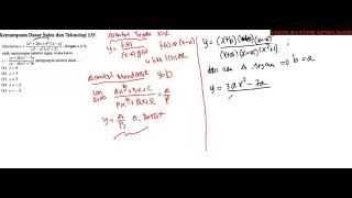 PEMBAHASAN SOAL NO 11 - 15 MATEMATIKA IPA SBMPTN 2017 KODE 135