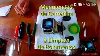 Manutenção de Carretilha e Limpeza de Rolamentos.