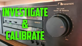 Nakamichi CR-1E Cassette Deck - Recording Levels Are All Wrong!