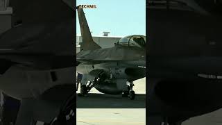 F-16 Fighting Falcon Fighter Jet Take Off Female Pilot U.S Air Force #shorts #short