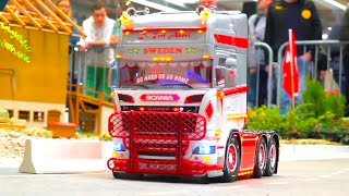 AMAZING RC TRUCKS AND HYDRAULIC RC MACHINES AT HARD WORK / SCANIA RC SHOW TRUCK HANDMADE