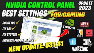 Nvidia Control Panel Latest Update 531.41 | Nvidia Best Optimizations & Settings For Gaming (2023)