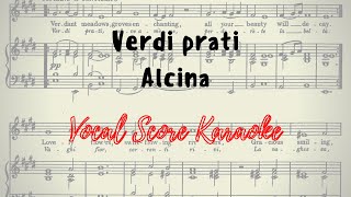 Verdi Prati Vocal Score / Karaoke Alcina G.F. Händel