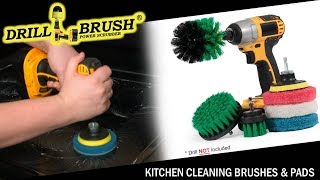 The PERFECT PADS for Kitchen Cleaning | G-S-42O P4-WRB | Drillbrush