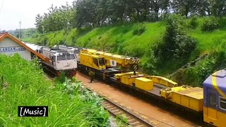 STASIUN WILANGAN MASA SINGLE TRACK || Sarangan Ekspres, persilangan, KLB Crane Kirow,