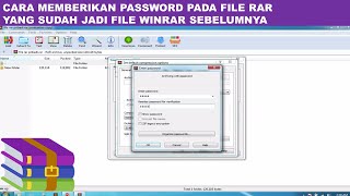 cara memberi password pada file rar