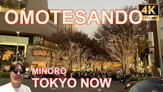 [4K] Omotesando (Christmas lights) 12/12/2021 | 表参道 TOKYO NOW