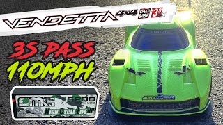 Vendetta is BACK! 3S 100+MPH Pass!! | SMC 5200 Single Pack #vendetta3schallenge #speedrun #racing