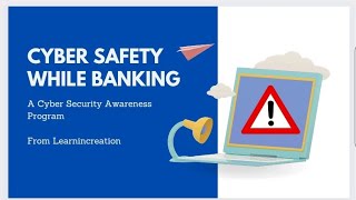 Cyber Safety Tips while Banking | Cyber Security Awarness Program #new #becybersmart #banking #viral