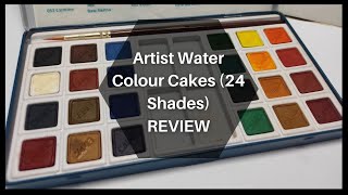 Camel artist water colour cakes 24 shades | Camel Artist Water Colour cakes detailed Review