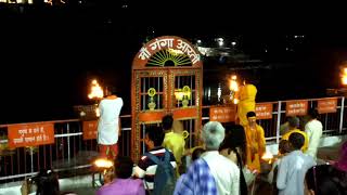 Ganga aarti at lakshman jhula, Rishikesh