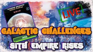 SWGOH: Galactic Challenges are here! Sith Empire Rise up