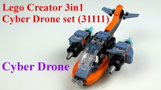 Lego Creator 3in1 Cyber Drone set (31111) - Part: 2 - Cyber Drone build (TUTORIAL)