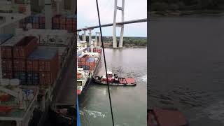 I guess you have to see it to believe it right? Tugboat at work #ship #sailing #amazing #1k #shorts